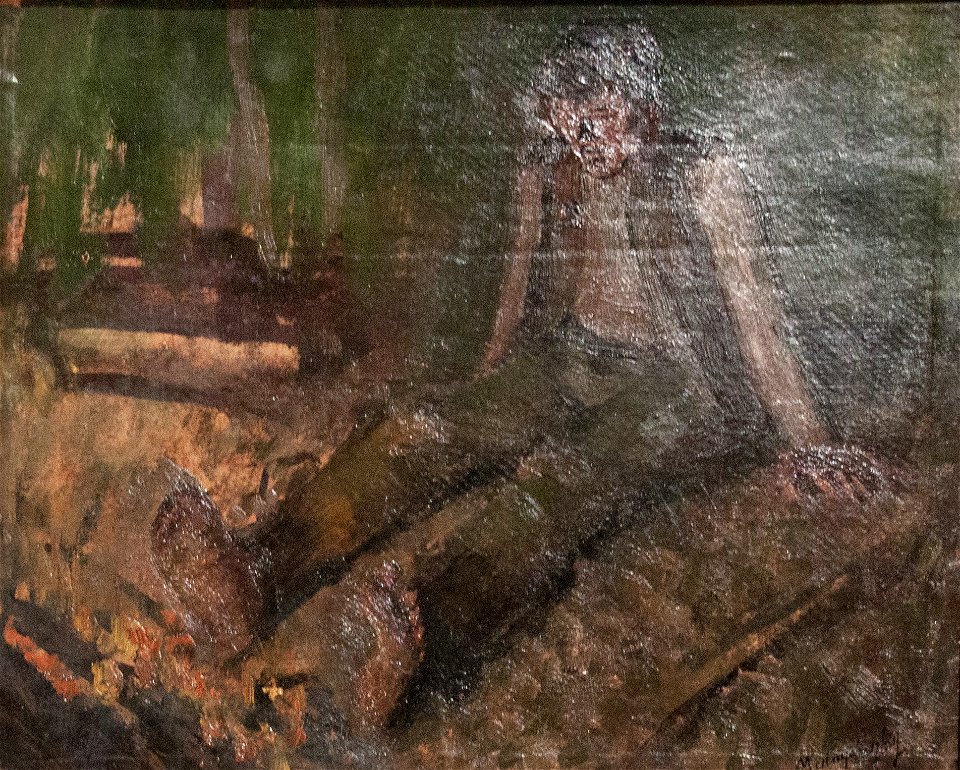 Mednyánszky - Sitting vagabond