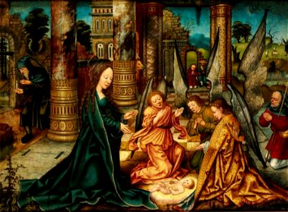 Meester van Frankfurt - Geboorte van Christus - 3880 - Museum of Fine Arts, Budapest