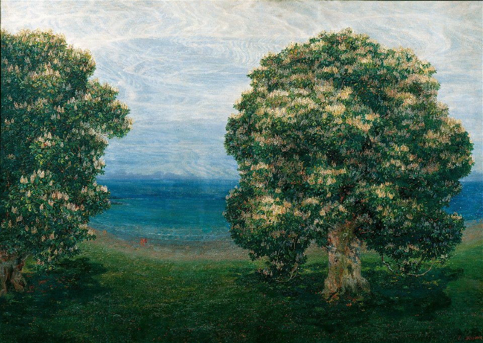 Emilie Mediz-Pelikan - Blühende Kastanien - 543 - Österreichische Galerie Belvedere