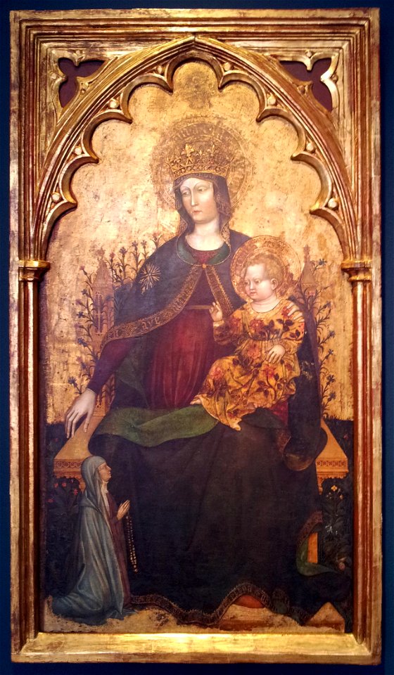 Meester van de Lanz Madonna, Tronende Madonna en Kind, ca 1420 (Bonnefantenmuseum, Maastricht)