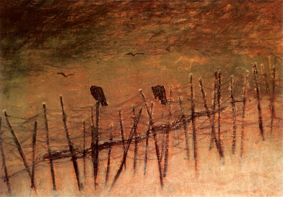 Mednyánszky, László - Before a Captured Russian Trench (1915)