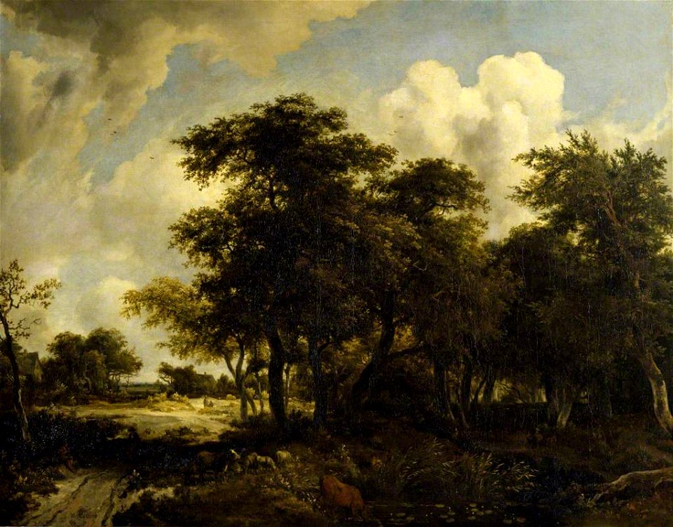 Meindert Hobbema - Landscape with a Common and a Coppice NTIV PET 25784