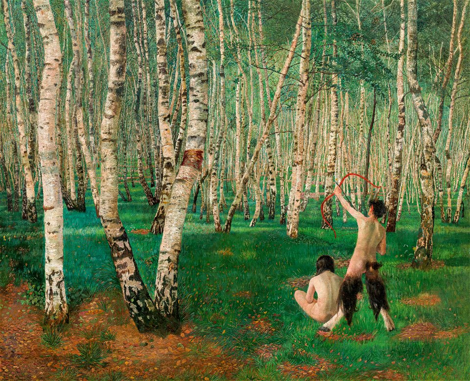 Karl Mediz - Der Birkenwald (1894)