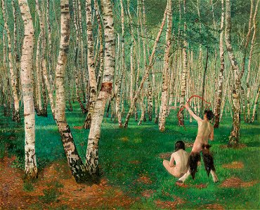 Karl Mediz - Der Birkenwald (1894)