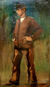 Mednyánszky - Standing vagabond