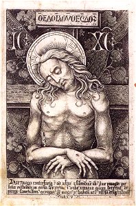 Israhel van Meckenem the Younger - Man in sorrow - WGA14734