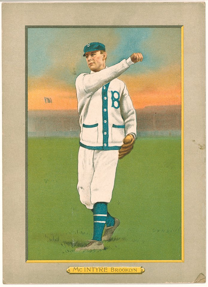McIntire, Brooklyn Superbas, baseball card portrait LCCN2007685606