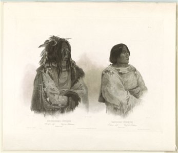 Mehkskeme - Sukahs Blackfoot-chef. Chef des Pieds-noirs. Blackfoot-chief Tatsicki - Stomick Piekann-chef. Chef des Piekanns. Piekann chief - - Ch. Bodmer pinx. ad nat. ; Allais sculp. LCCN2017646682