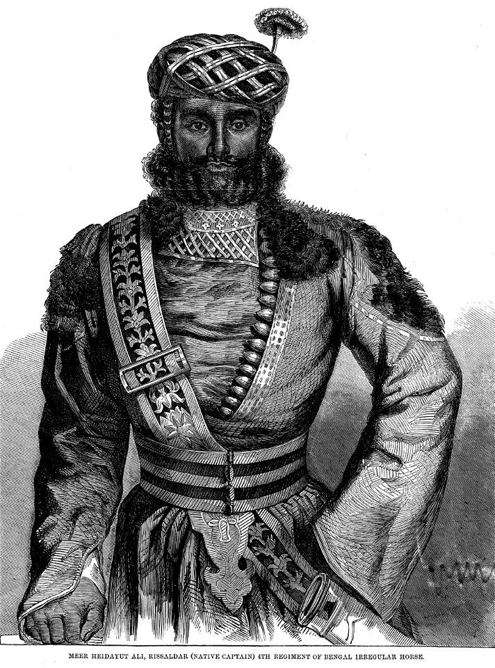 Meer Heidayut Ali, Rissaldar (Native Captain) 4th Regiment of Bengal Irregular Horse - ILN 1858