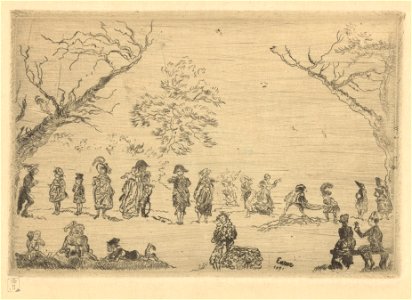 Meeting in a Park, print by James Ensor, 1891, Prints Department, Royal Library of Belgium, S. V 29401