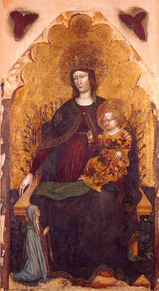 Meester van de Lanz Madonna - Madonna met kind en vrouwelijke donor - NK1504 - Bonnefanten Museum