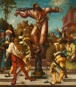 Meister des Oberaltaicher Schmerzensmannes - Marter des Hl. Philippus - GG A131 - Kunsthistorisches Museum