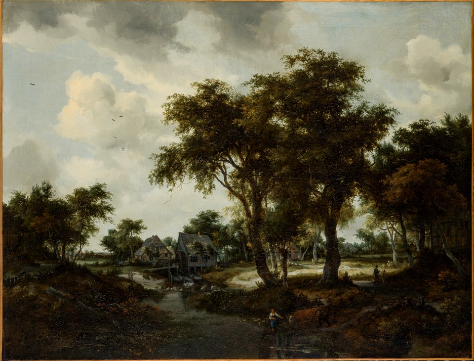 Meindert Hobbema - The Water Mill (The Trevor Landscape) - 43.108 - Indianapolis Museum of Art
