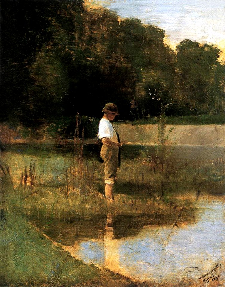 Mednyánszky, László - Angler (1890)