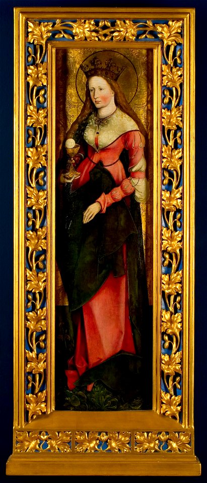 Meester van Sigmaringen - Barbara - 0047 - Rijksmuseum Twenthe
