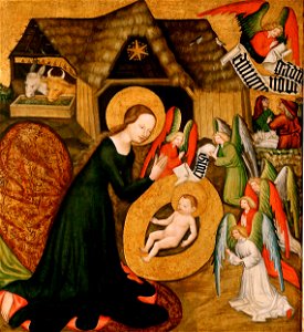 Meister von Raigern, , Kunsthistorisches Museum Wien, Kunstkammer Wien - Geburt Christi - GG A123 - Kunsthistorisches Museum