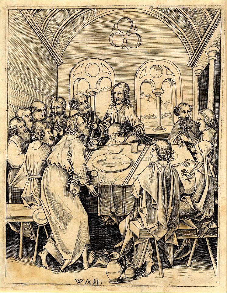 Meister WAH Das hl Abendmahl Ende15Jh ubs G 0966 II