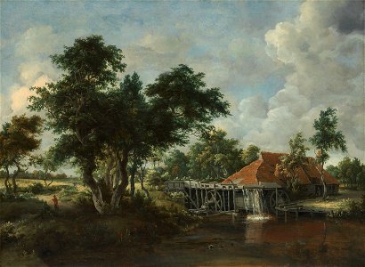 Meindert Hobbema - The Watermill with the Great Red Roof - 1894.1031 - Art Institute of Chicago