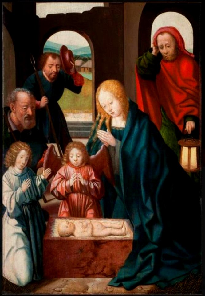 Meester van de Triptiek van Morrison - De aanbidding van de herders - ABM s355 - Museum Catharijneconvent