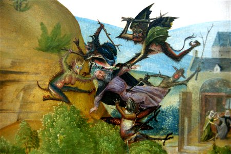 Meister der Heiligen Sippe der Ältere — Legende des heiligen Eremiten Antonius (detail)