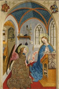 Meister der Pollinger Tafeln - Marienaltar, Verkündigung an Maria - 6247 - Bavarian State Painting Collections