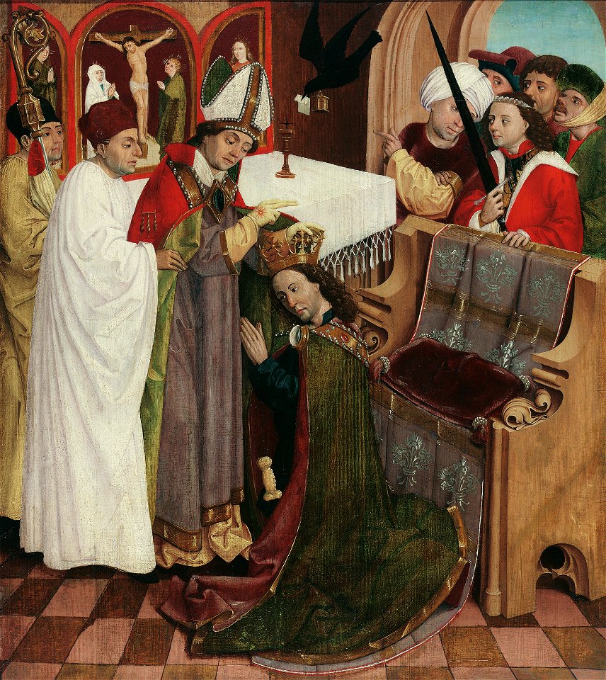 Meister der Oswaldlegende - Krönung des hl. Oswald - 4946 - Kunsthistorisches Museum
