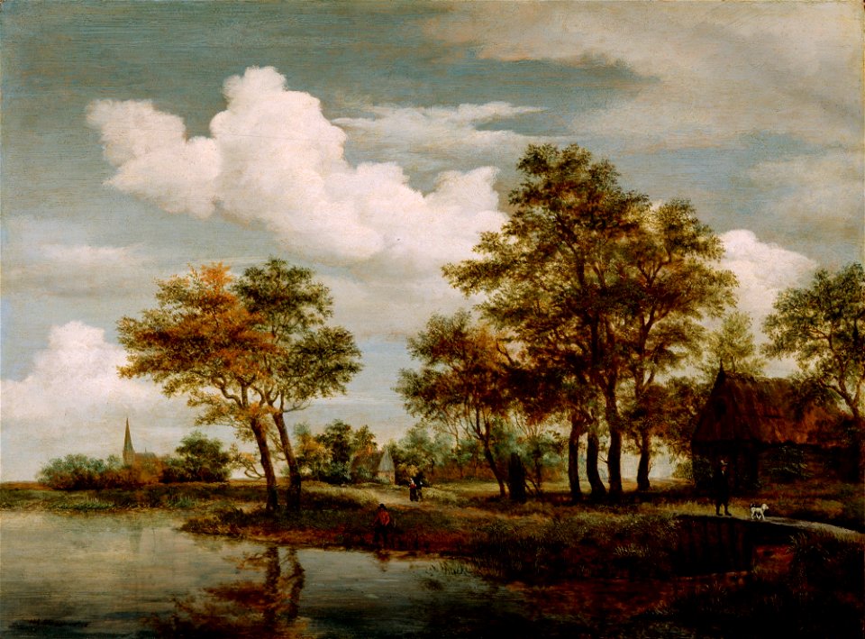 Meindert Hobbema - A River Scene - 89.38 - Detroit Institute of Arts