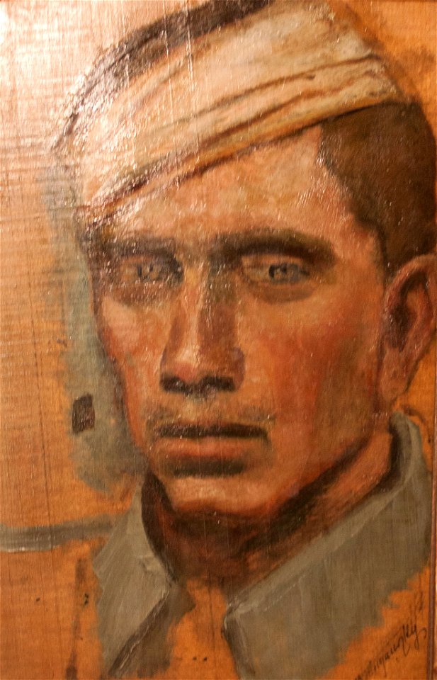 Mednyánszky - Wounded soldier