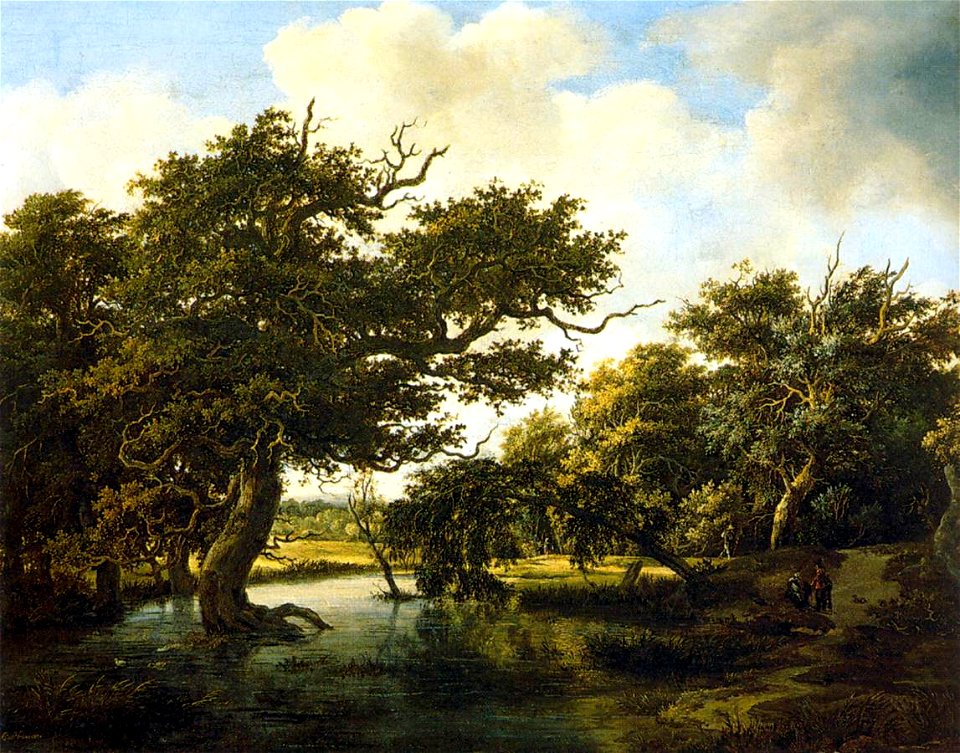 Meindert Hobbema - Marshy Wood - WGA11431