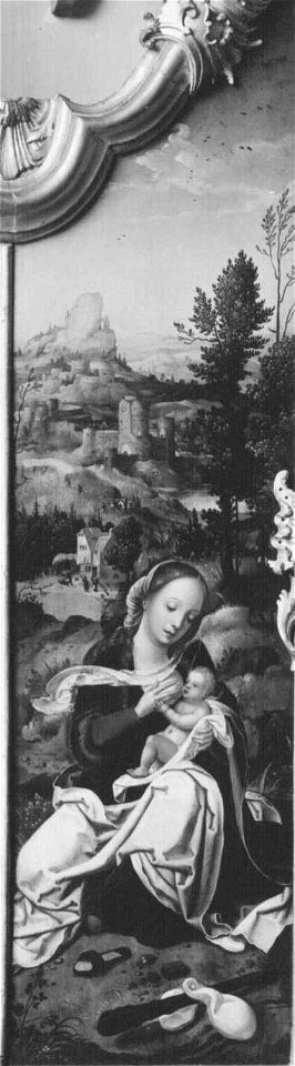 Meister von 1518 - Triptychon, rechter Flügel, Flucht nach Ägypten - 1480 B - Bavarian State Painting Collections