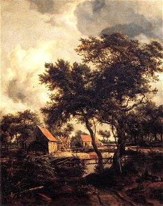 Meindert Hobbema - The Water Mill - WGA11437