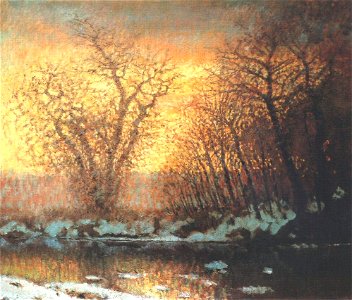 Mednyánszky, László - Thawing of Snow (1896-9)