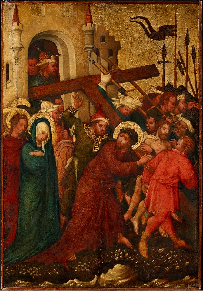 Meister der St. Lambrechter Votivtafel - Kreuztragung Christi - 4903 - Kunsthistorisches Museum