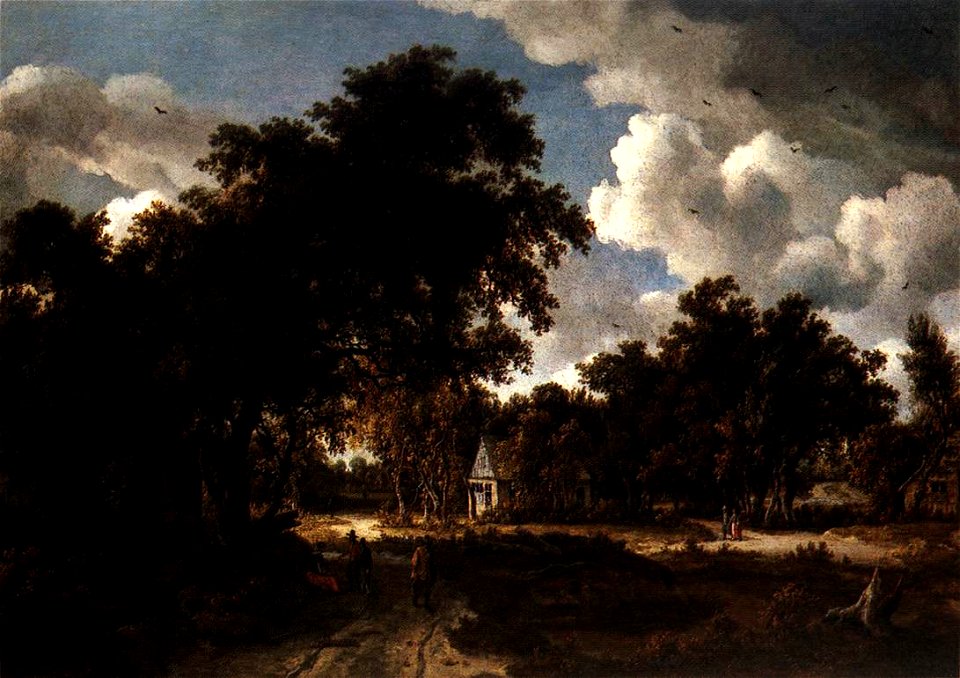 Meindert Hobbema - Wooded Landscape - WGA11444