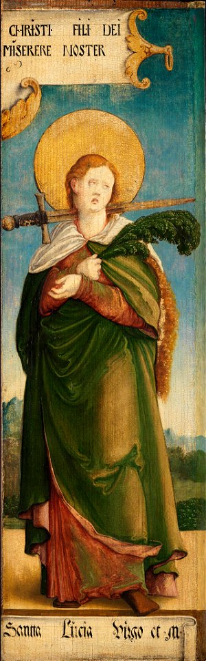 Meister von Messkirch - Die Heilige Lucia - 101 - Staatliche Kunsthalle Karlsruhe