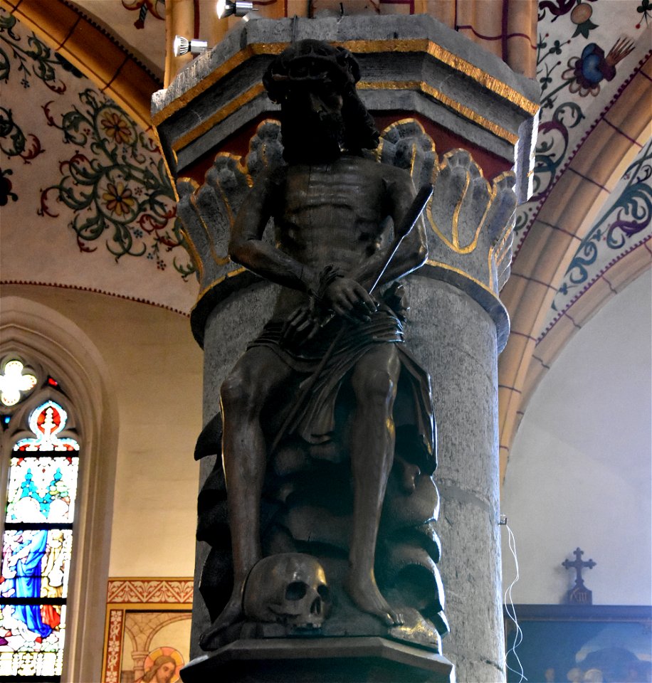 Meester van Elsloo (circa 1520) Christus op de koude steen (72327) Sint-Lambertuskerk (Neeroeteren) 8-09-2019
