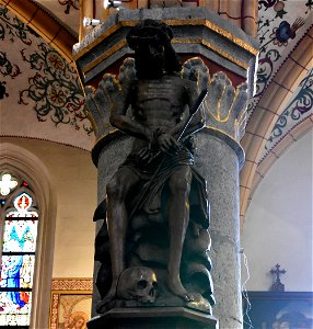 Meester van Elsloo (circa 1520) Christus op de koude steen (72327) Sint-Lambertuskerk (Neeroeteren) 8-09-2019