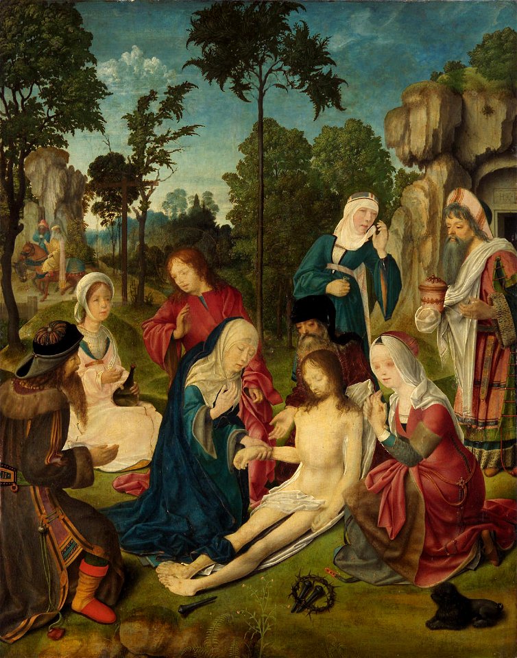 Meister des Aachener Altares - Beweinung Christi - GG 5653 - Kunsthistorisches Museum