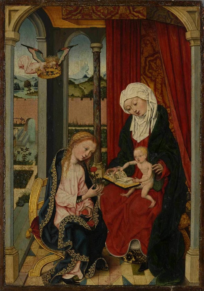 Meister des Bartholomäusaltars - Die hl. Anna Selbdritt - 10738 - Bavarian State Painting Collections