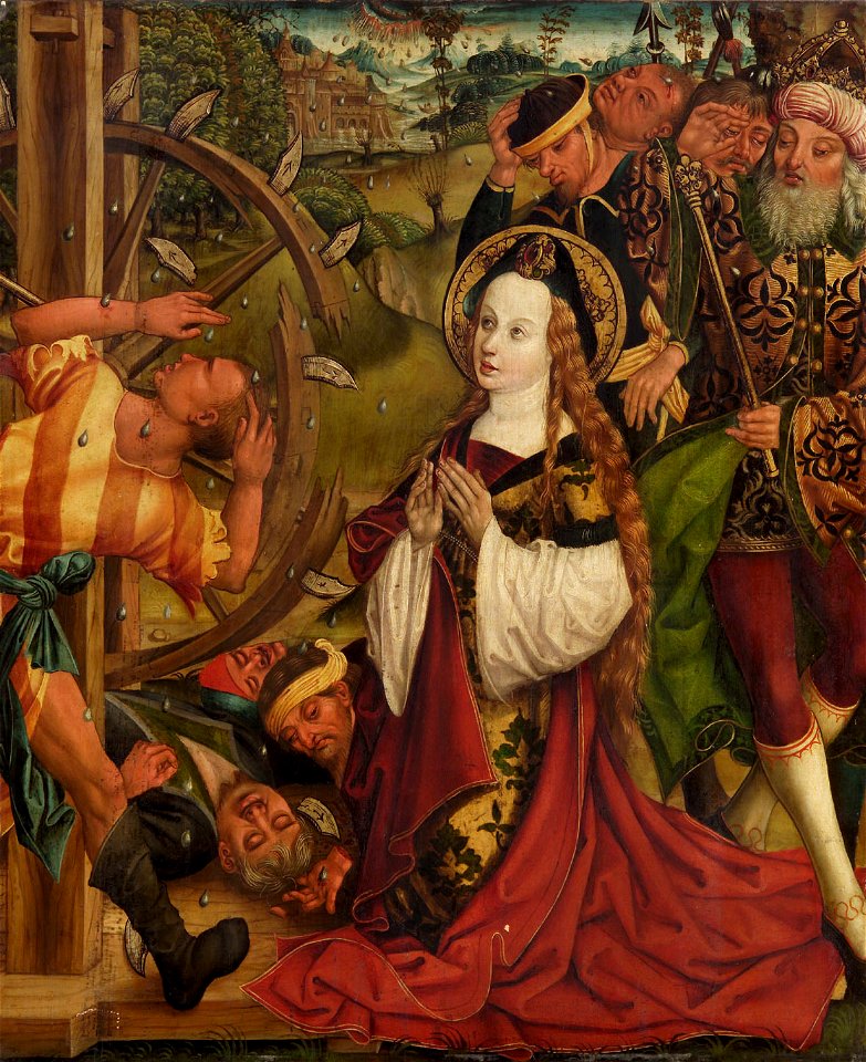 Meister der Nürnberger Katharinenbilder - Radwunder der Hl. Katharina - GG 6394 - Kunsthistorisches Museum