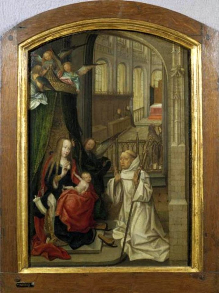 Meester van Delft - Het visioen van de H. Bernardus - ABM s59 - Museum Catharijneconvent