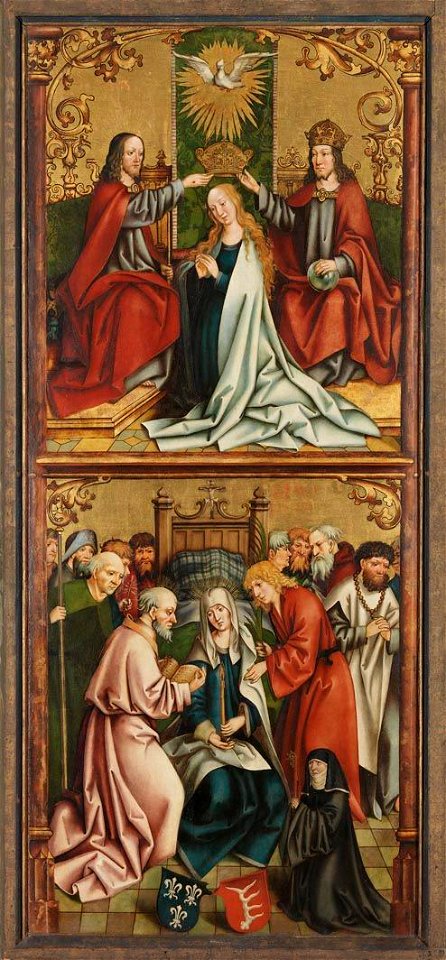 Meister des Oberschönenfelder Altar - Krönung und Tod Mariens Rückseite, Christus am Ölberg (rechte Hälfte) - 7693 - Bavarian State Painting Collections