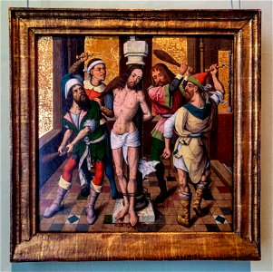 Meister des Aachener Marienlebens-Geisselung Christi-4664