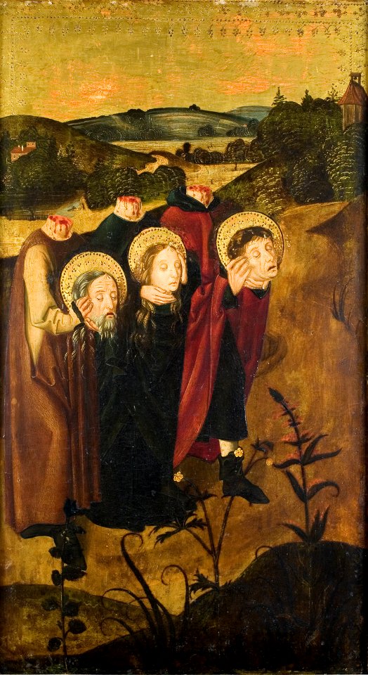 Meister des Winkler-Epitaphs - Die enthaupteten Hll. Felix, Regula und Exuperantius auf dem Weg zur Grabstätte - 4978 - Kunsthistorisches Museum
