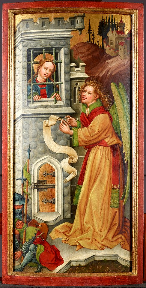 Meister des Friedrichsaltars - Der Engel bei der gefangenen hl. Katharina - 9606 - Belvedere