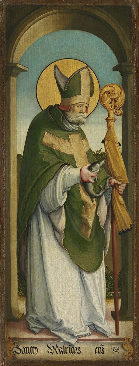 Meister von Meßkirch - Linker Flügel eines Altares, Hl. Ulrich - 8696 - Bavarian State Painting Collections