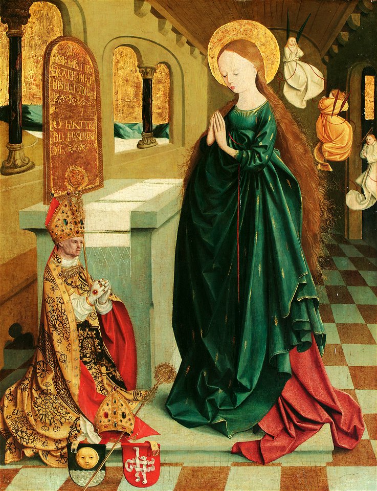 Meister von Mondsee - Maria als Tempeljungfrau im Ährenkleid - 4863 - Kunsthistorisches Museum