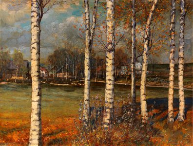 Melchior Lechter - Birkenwald 1929
