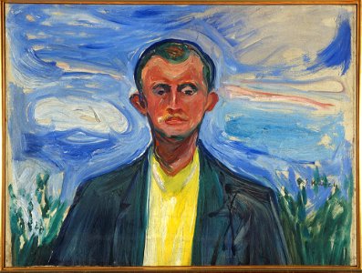 Edvard Munch - Self-Portrait against a Blue Sky - MM.M.00536 - Munch Museum