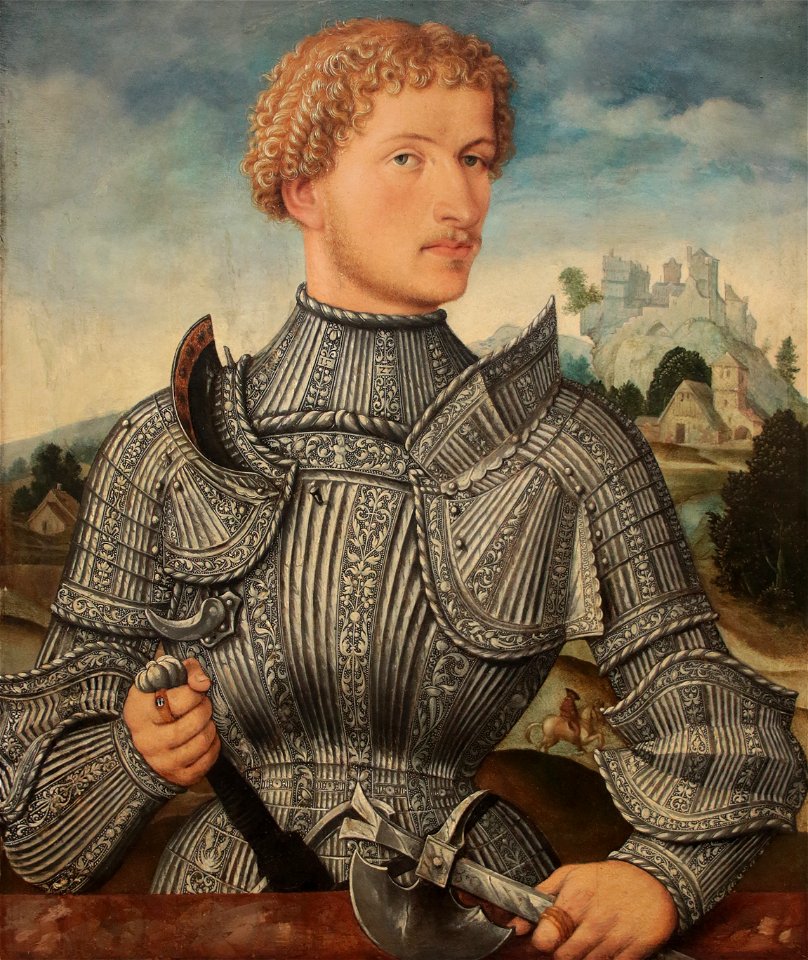 Meister LS - Bildnis eines Herrn Rehlinger (ritratto del gentiluomo Rehlinger (1540) - Gemäldegalerie , Berlino